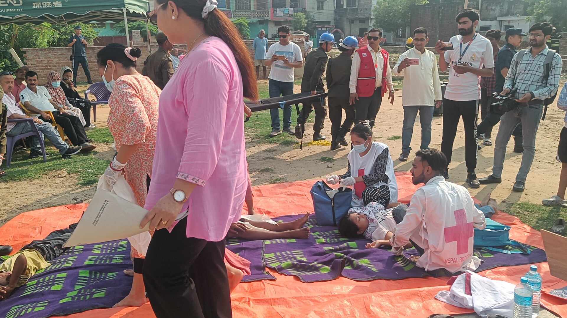 भुकम्प र आगलागी सम्वन्धी कृतिम घटना अभ्यास
