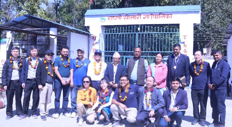 विपद् व्यवस्थापनबारे अध्ययन गर्न भियतनामी टोली राप्ती सोनारीमा