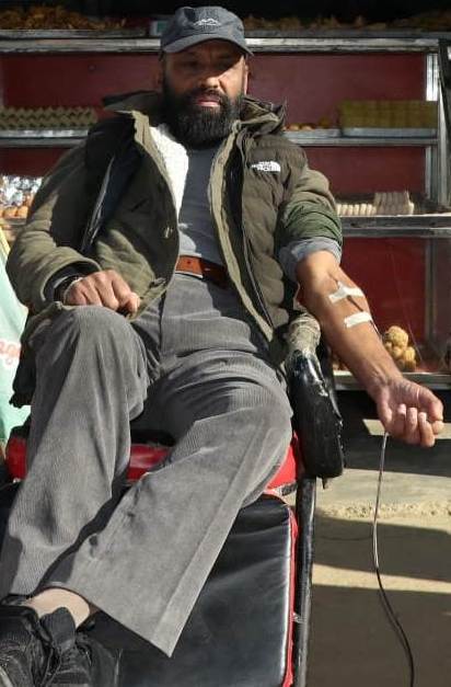 प्रेम सागर कर्माचार्यद्वारा १७७औँ पटक रक्तदान