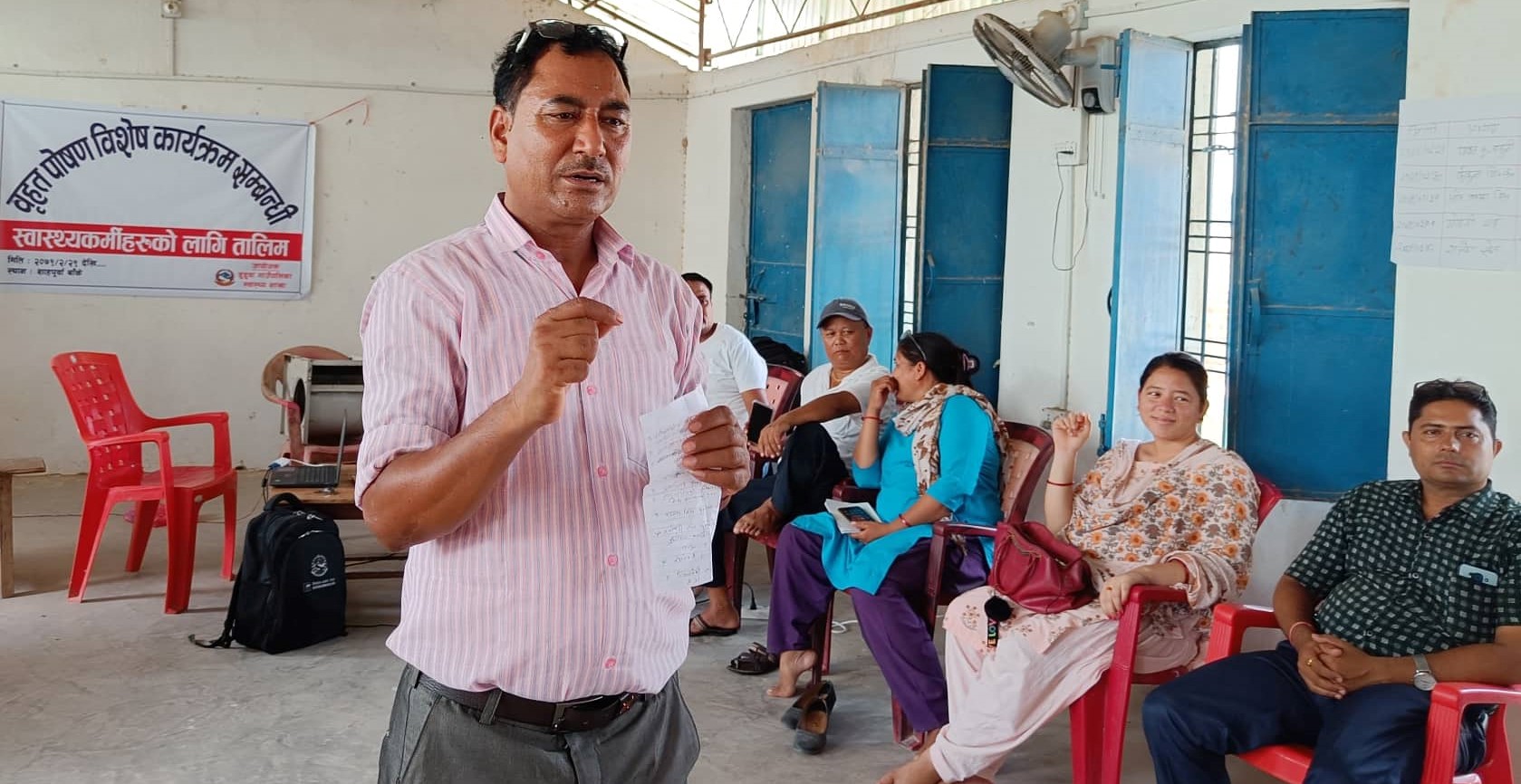 पोषण सम्वन्धी ५ दिने तालिम डुडुवामा शुरु