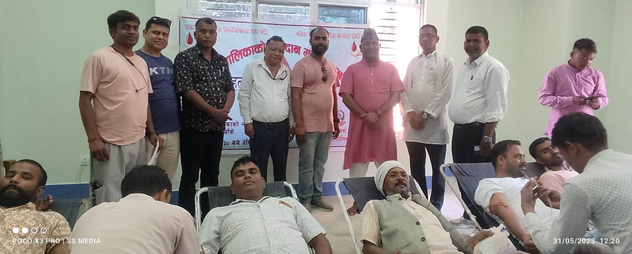 डुडुवामा १ सय २५ जनाद्धारा रक्तदान