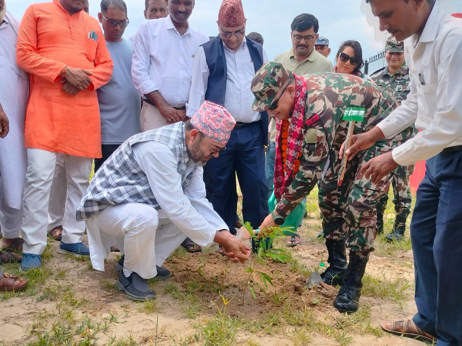 नरैनापुरमा बृहत् वृक्षारोपण