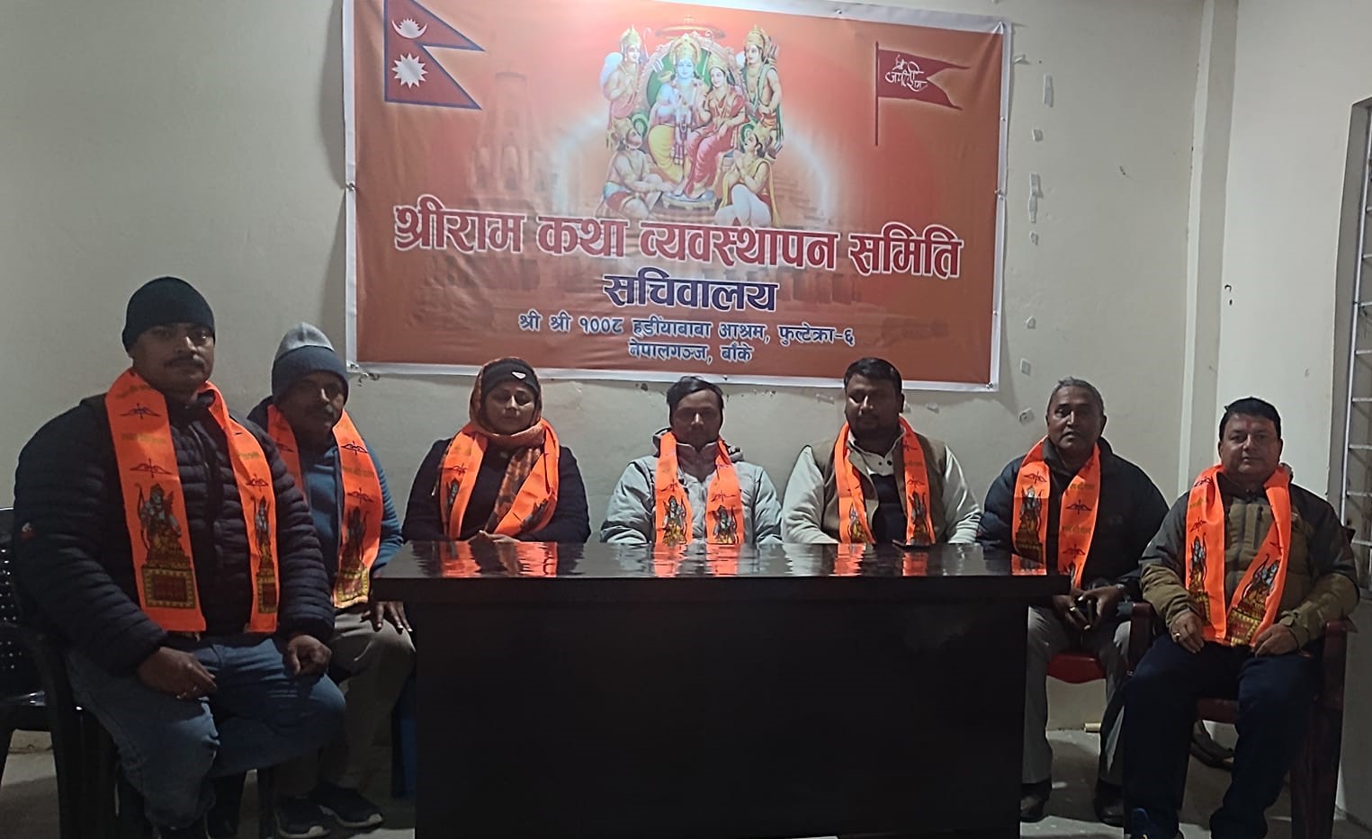 हडियाबाबामा महर्षि वाल्मिकी रामायण कथा वाचन हुदै