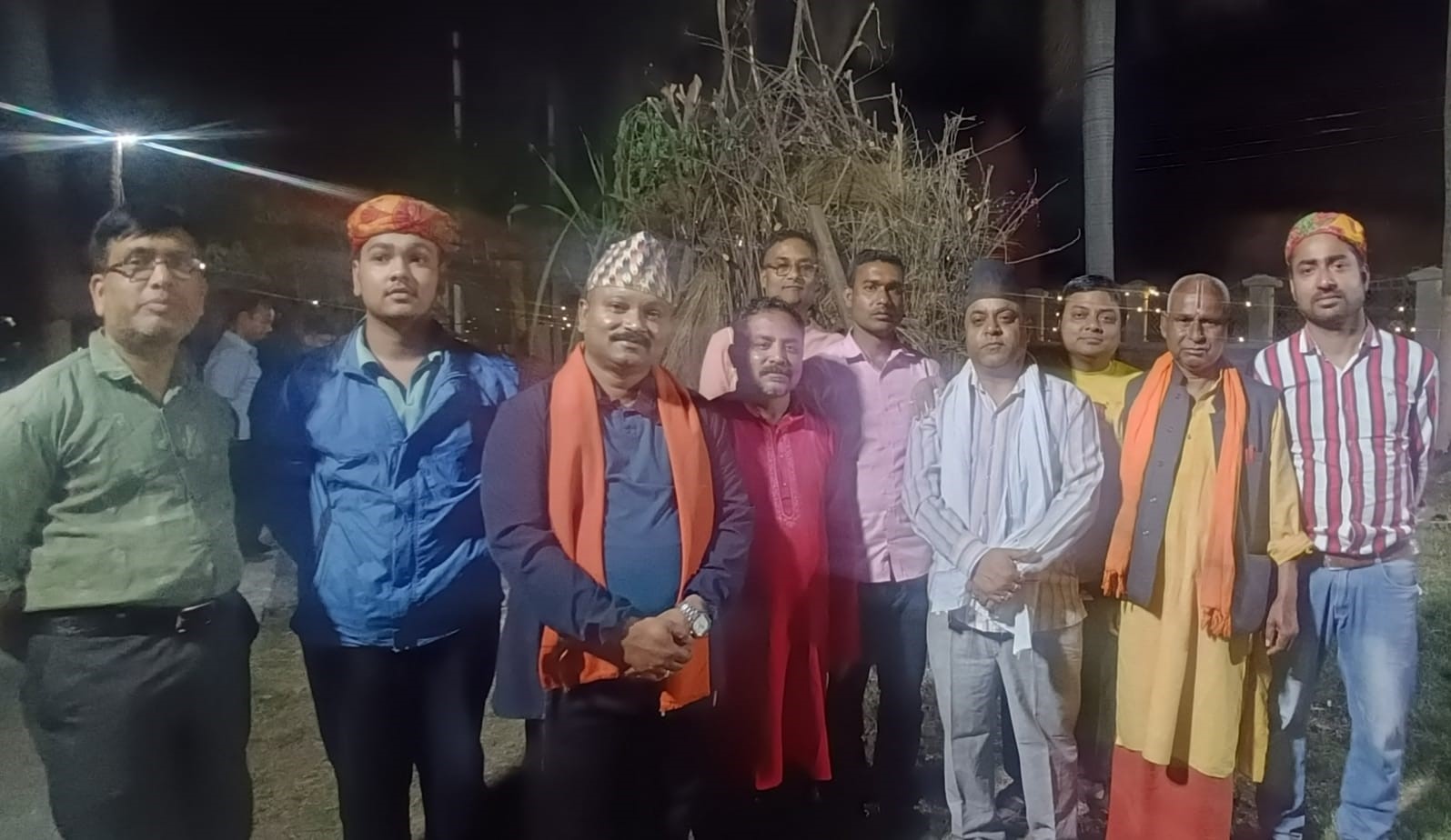 तराईमा होली पर्व, होलिका दहन