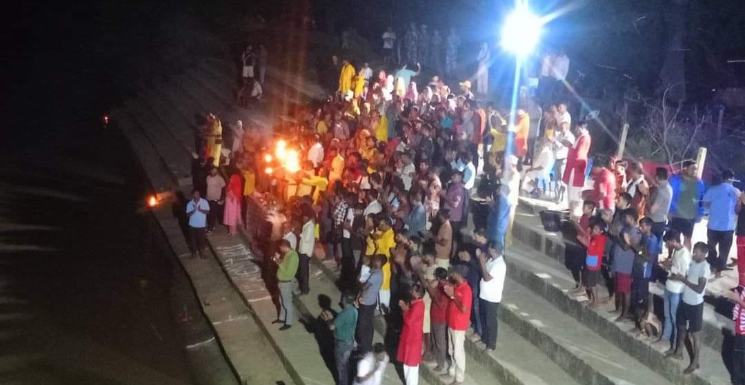 सिधनिया घाटमा आज तेस्रो संस्करण गंगा महाआरती हुदै