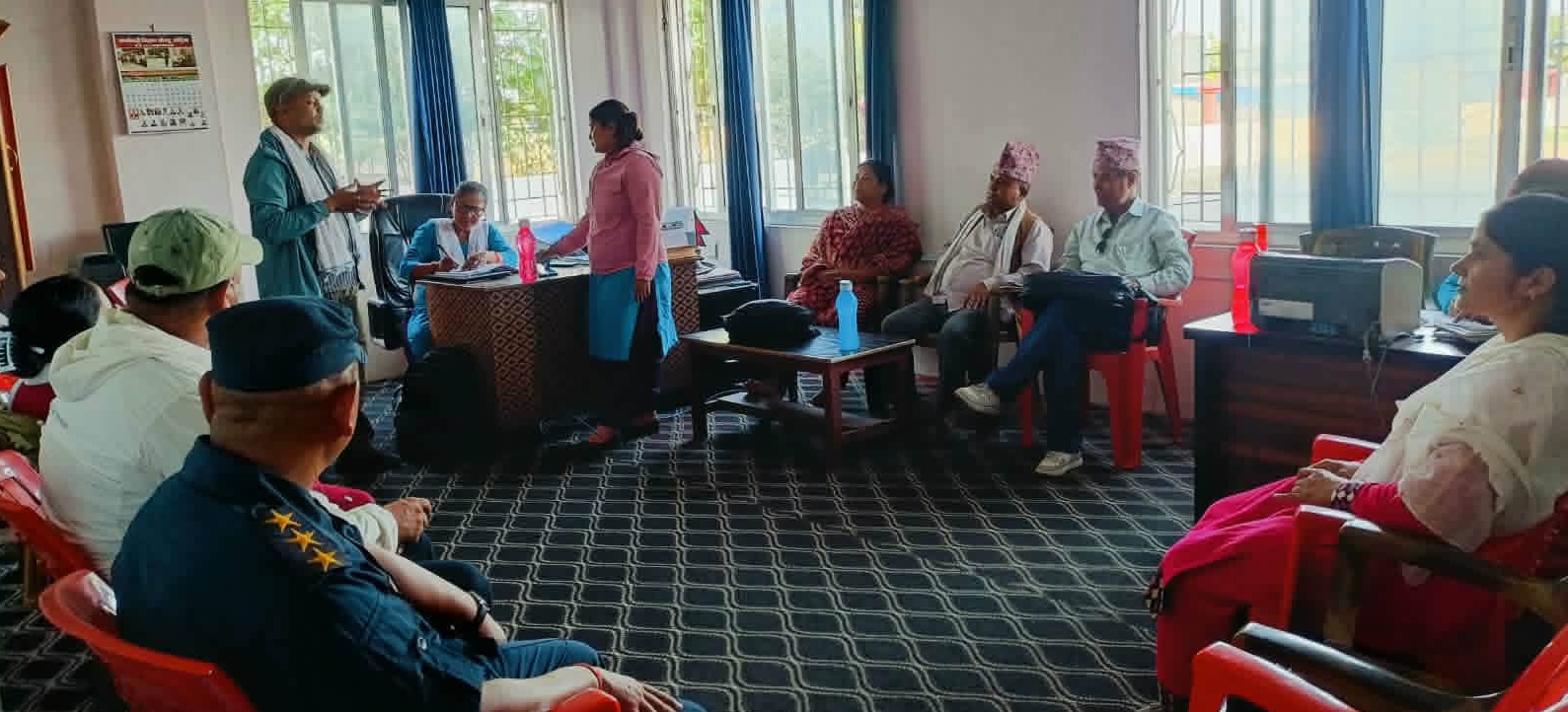 बर्दियाको मधुवनमा मानव बेचबिखन नियन्त्रण र बाल अधिकारसम्बन्धी संयुक्त बैठक