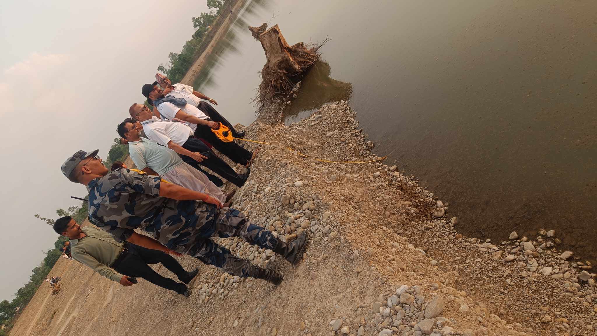 मान खोलाको नदीजन्य पदार्थको अनुगमन