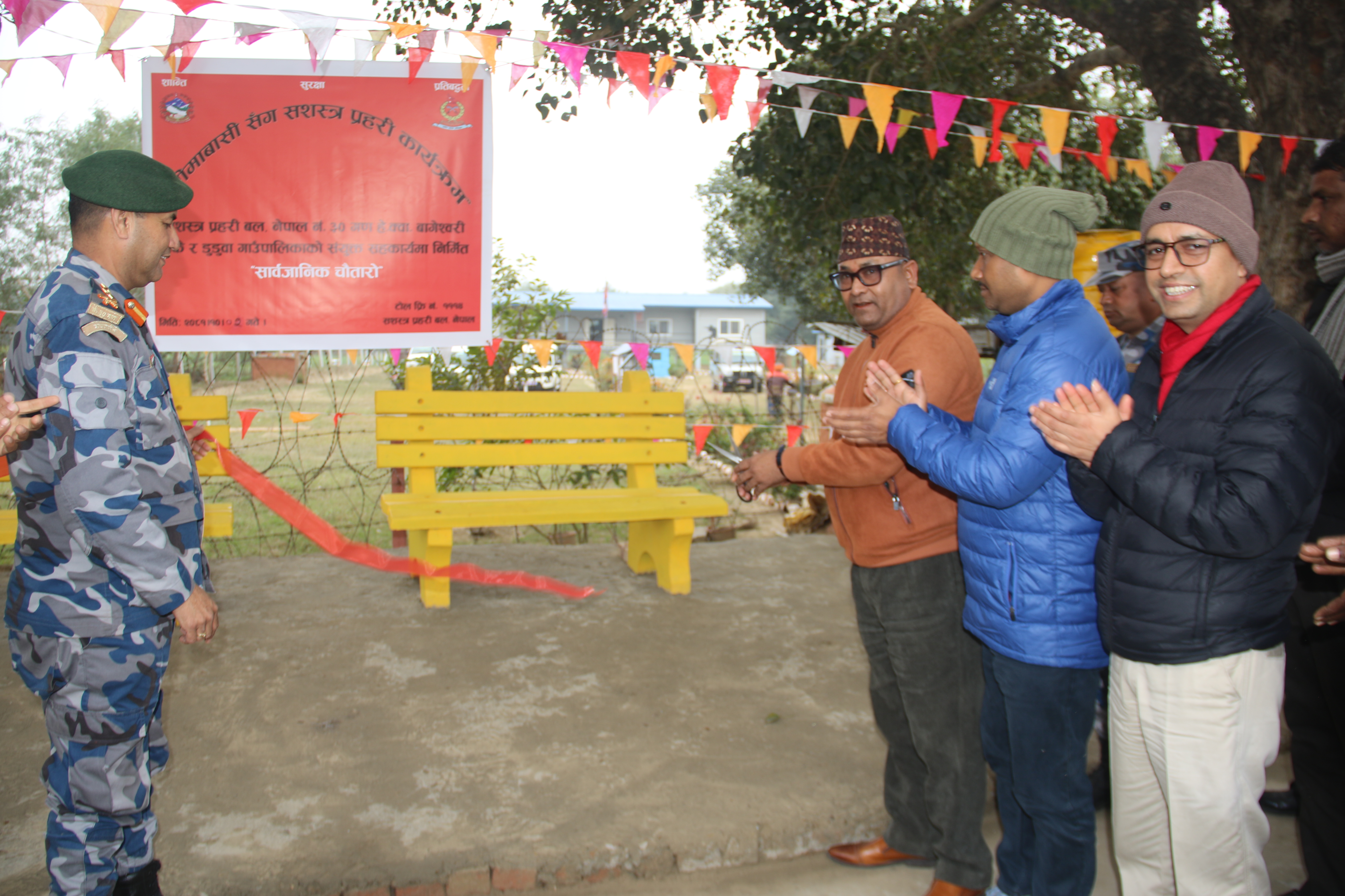 डुडुवा र नरैनापुरमा निर्मित संरचनाको उद्घाटन