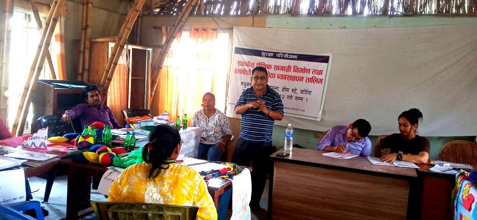 स्थानीय शैक्षिक सामाग्रीको निर्माण गरेर पठनपाठन गराउने शिक्षकको प्रतिवद्धता