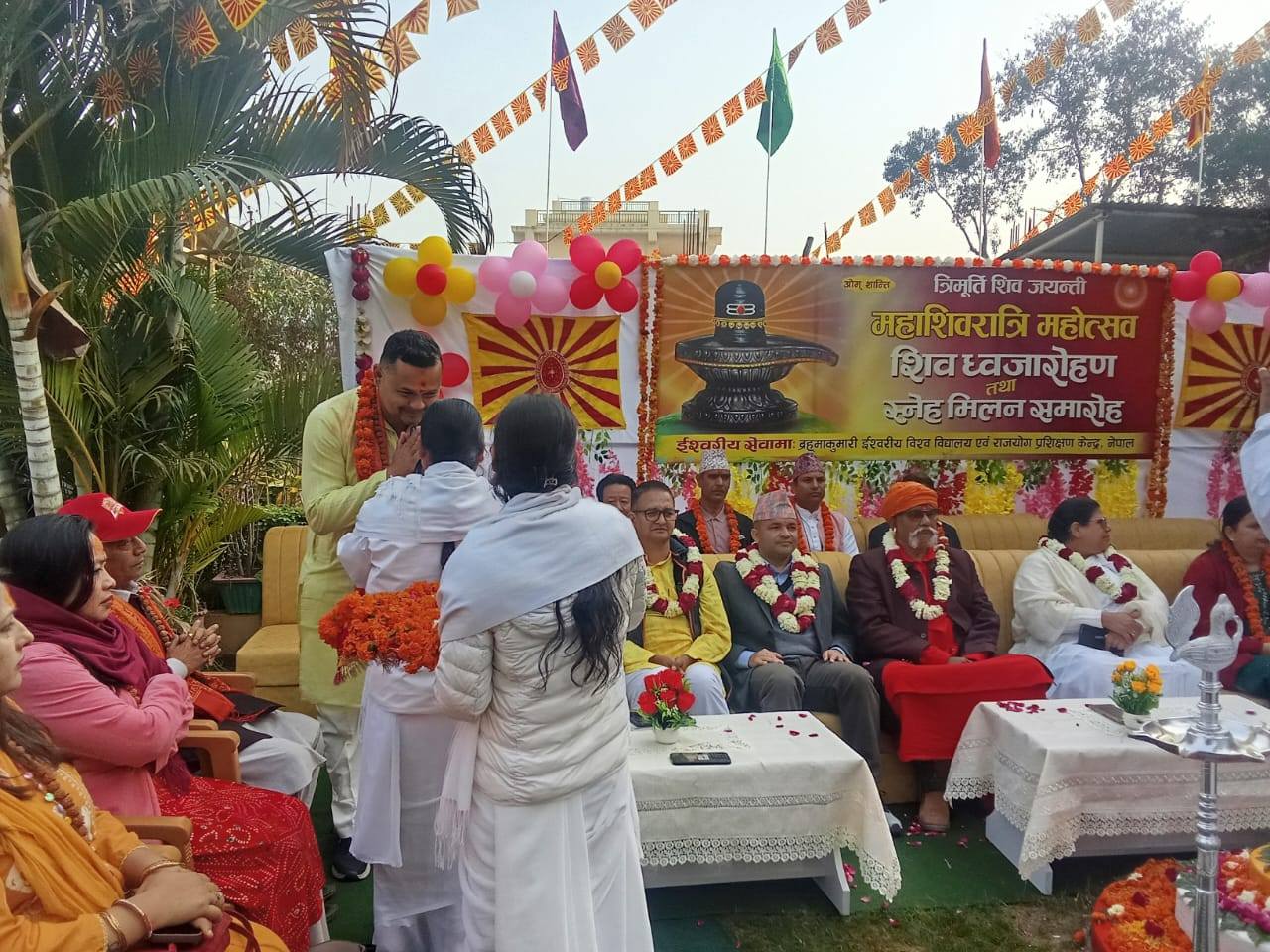 युवा उम्मेदवार कोइरालालाई ब्रम्हाकुमारी दुर्गा दिदीको आर्शिवाद