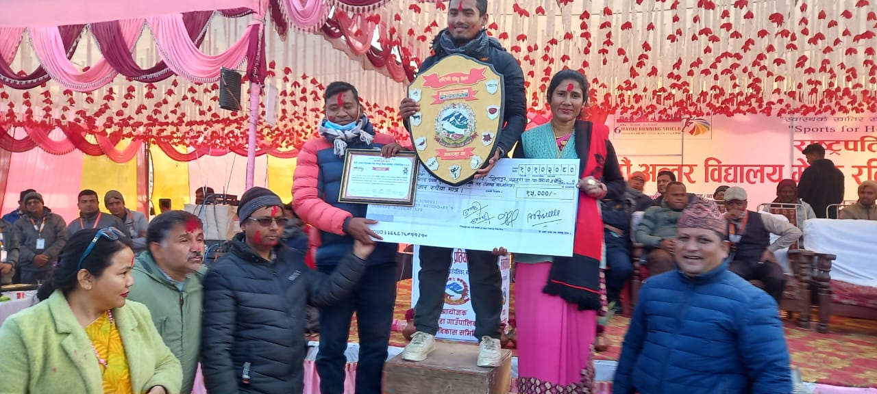 खजुरा मेयर रनिङ शिल्डमा ज्ञानोदय, योगिनी र जनता  प्रथम