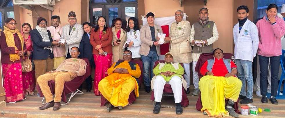 मिथिला सेवा समाजद्धारा रक्तदान