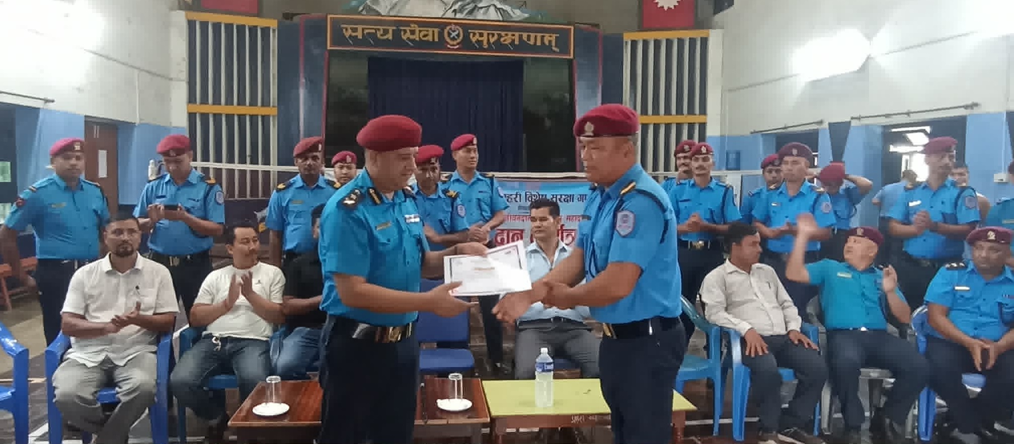 नेपाल प्रहरी विशेष सुरक्षा गणद्धारा रक्तदान
