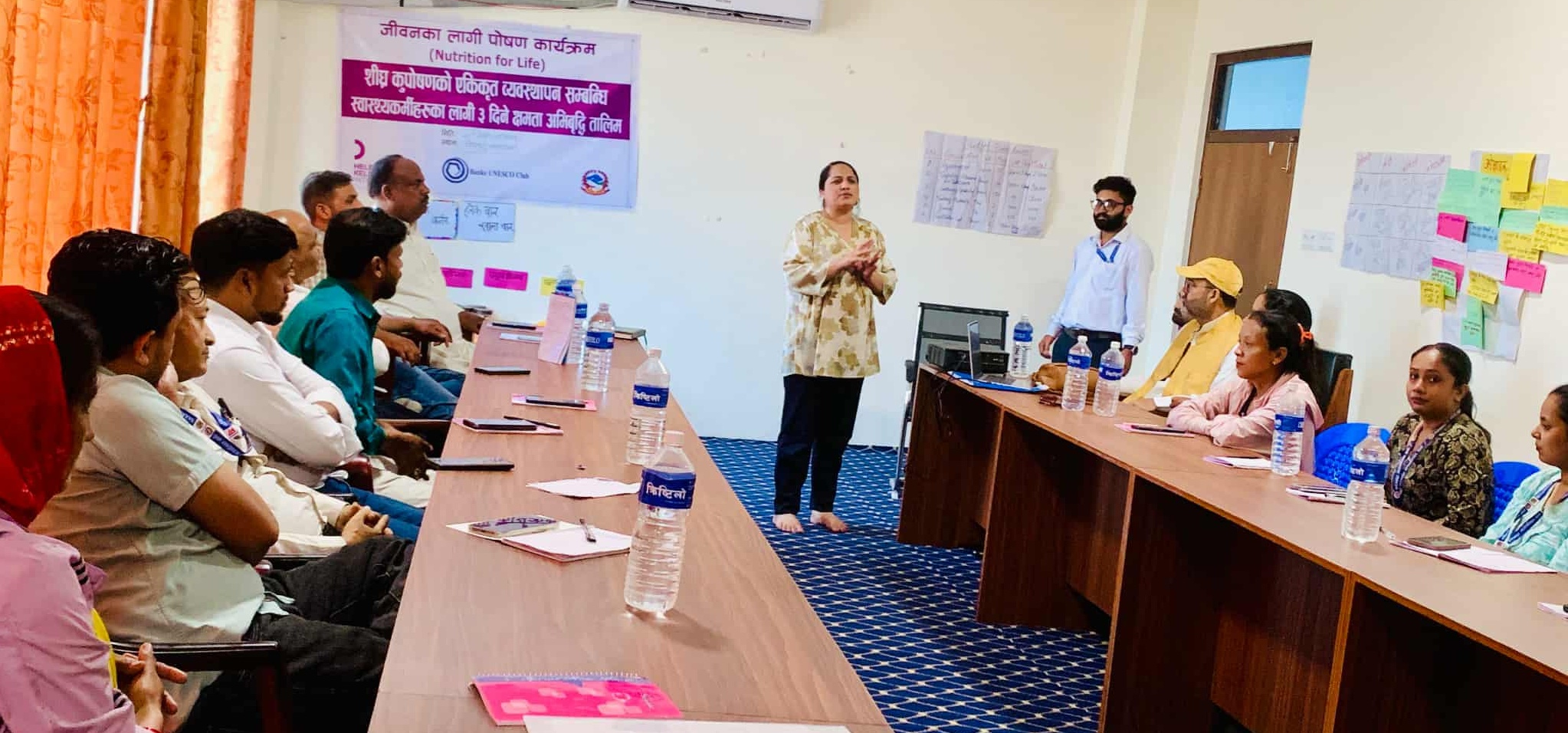 समुदाय तथा स्वास्थ्य संस्थामा गुणस्तरीय पोषण सेवा प्रवाहका लागि स्वास्थ्यकर्मीलाई तालिम