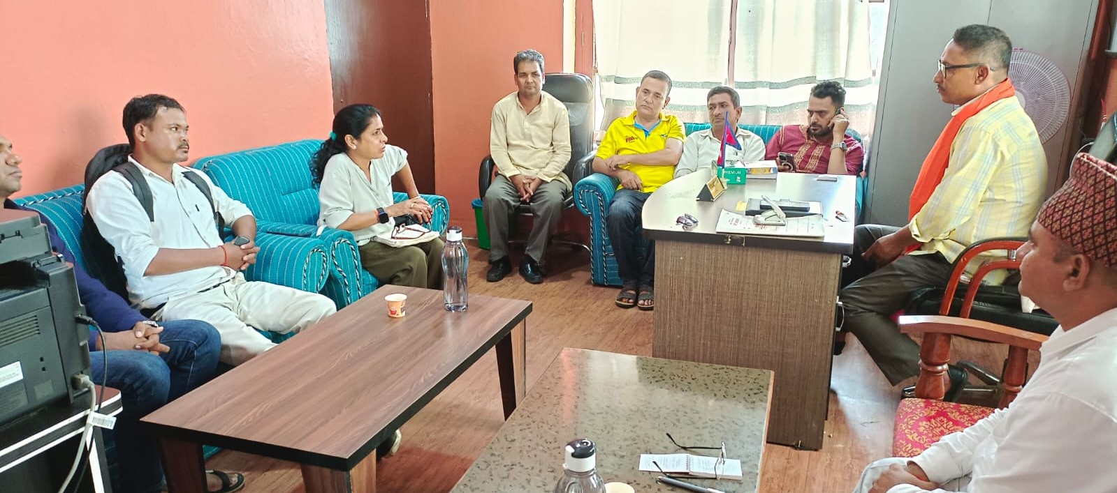 सांसद तिवारीद्धारा अस्पतालको अनुगमन