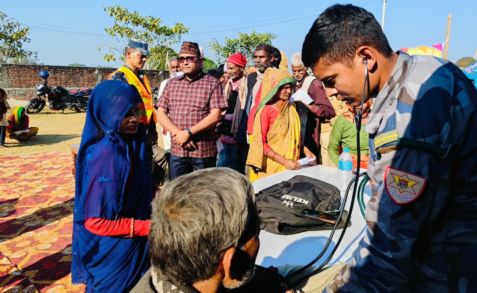 होलियामा स्वास्थ्य शिविर, २ सय ८८ जनाको स्वास्थ्य परिक्षण