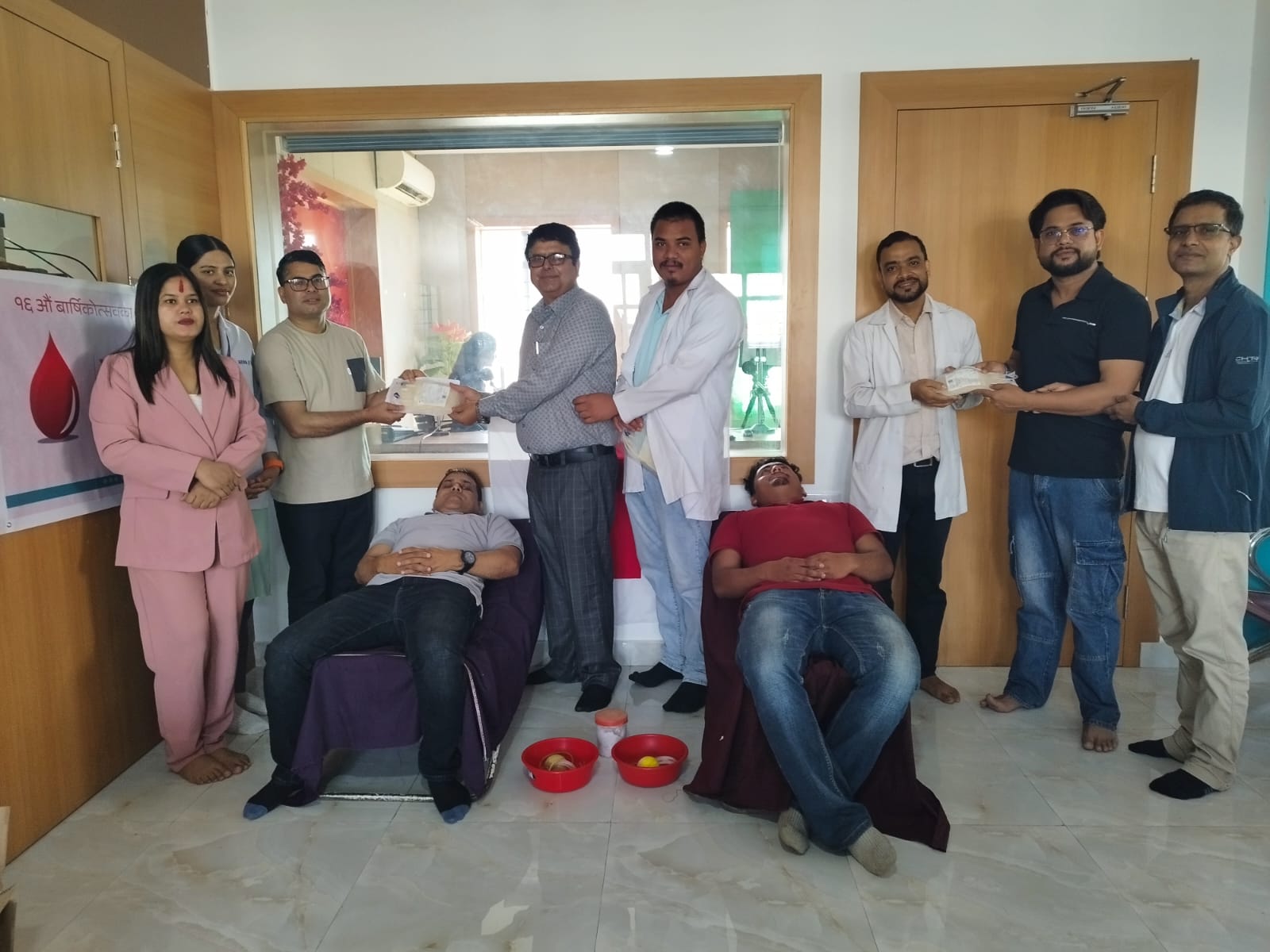 कृष्णसार एफएमद्वारा रक्तदान