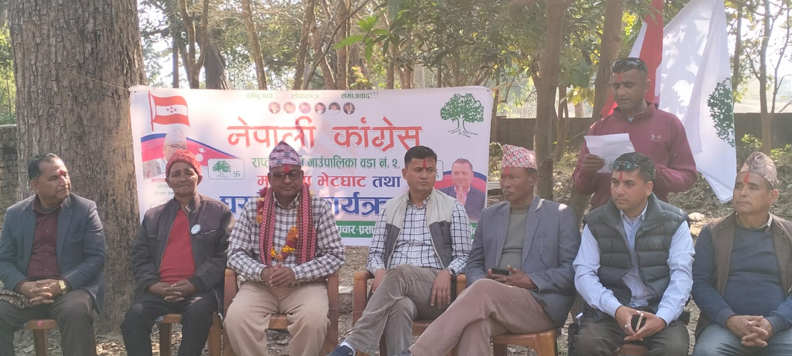 राप्तीसोनारीमा सुरु भयो गौडेलको घरदैलो, मतदाता उत्साहित