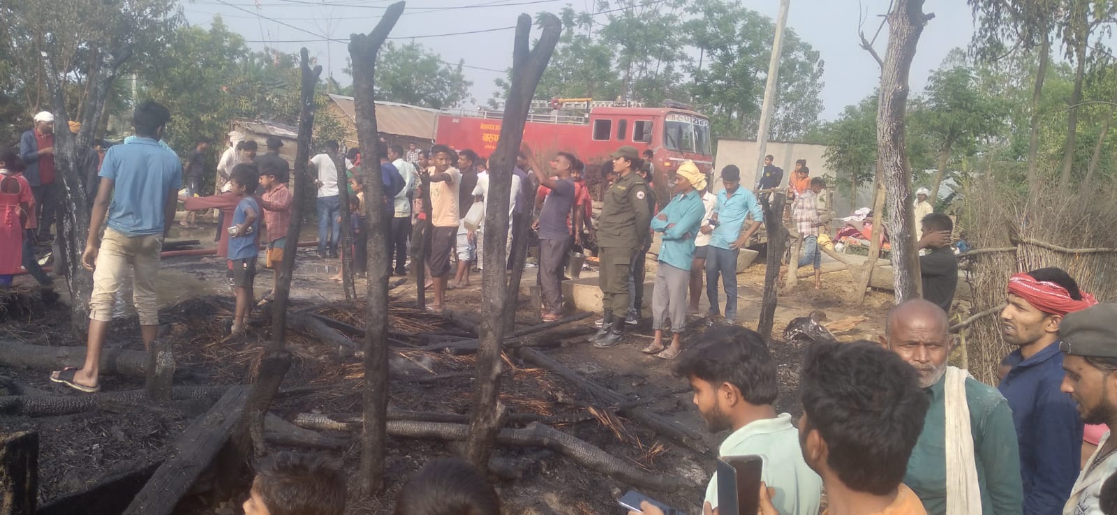 डुडुवा–२ मा आगलागी, पाँच घर जलेर नष्ट