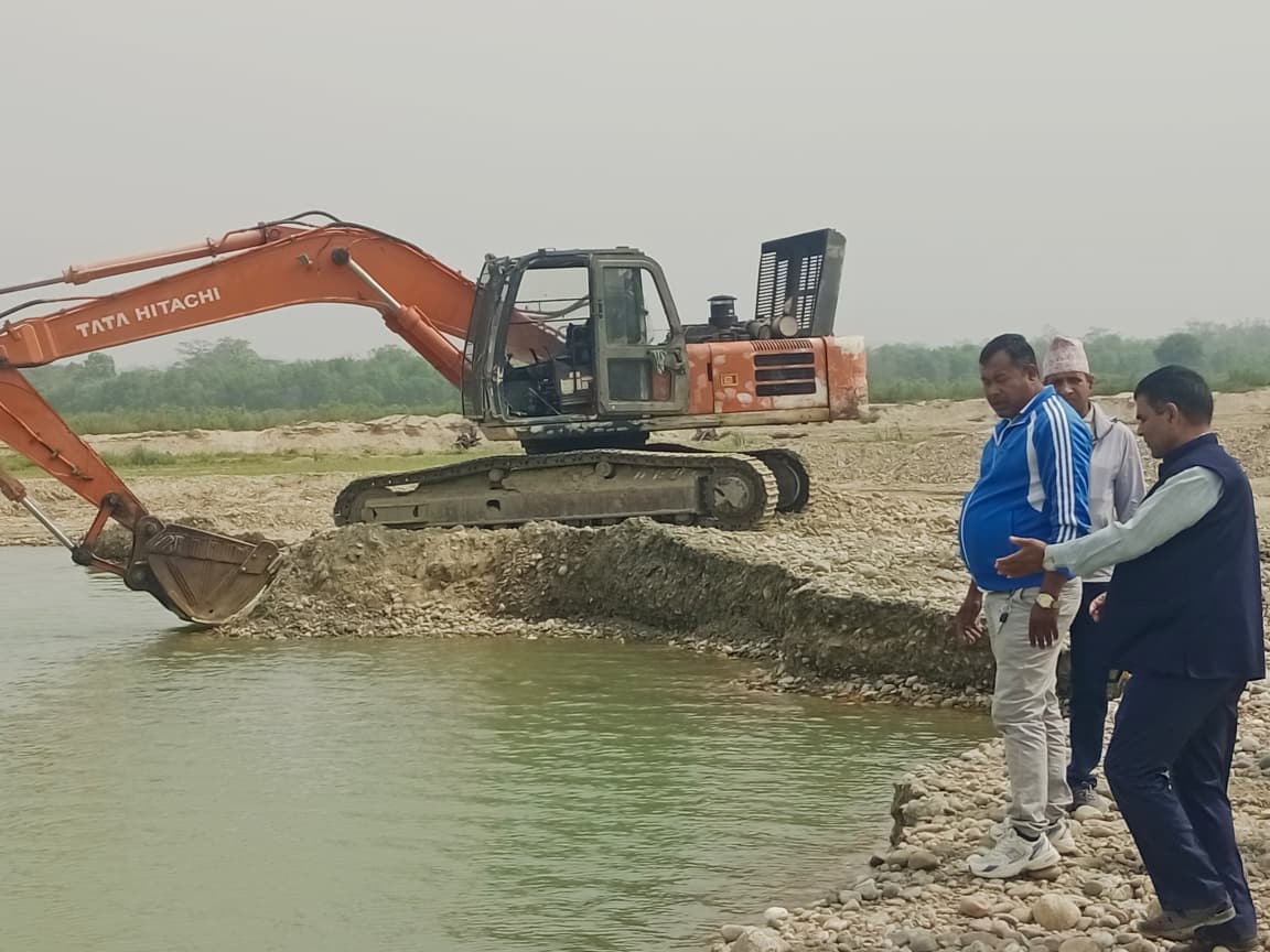 बाँकेमा नदीजन्य पदार्थको अबैध उत्खननबारे अनुगमन