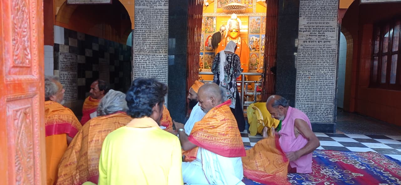 हनुमान गढी मन्दिरमा एक महिने सिताराम नाम अखण्ड किर्तन शुरु