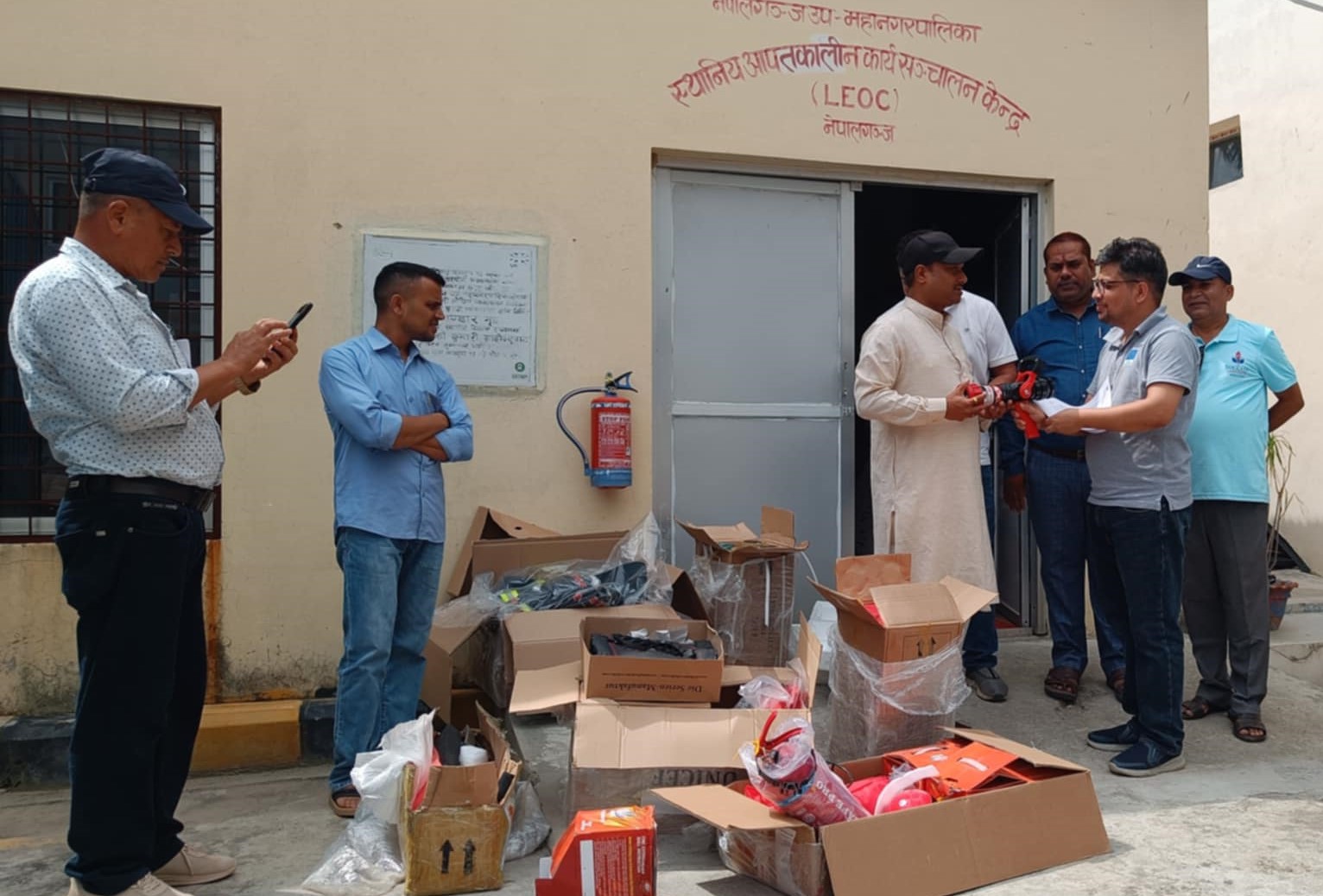 अग्नी नियन्त्रक सामग्री हस्तान्तरण