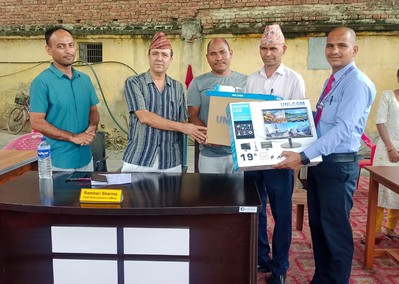 सुनाखरीद्धारा नेपालगन्ज उपमहानगरपालिकालाई कम्प्युटर प्रदान