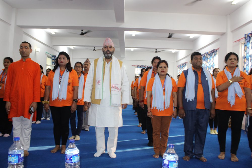 नरैनापुरमा योग शिविर, शाखा गठन