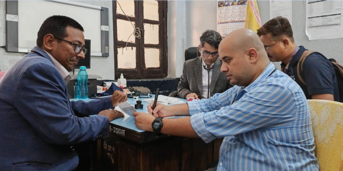 बाँकेका पत्रकारहरुको निशुल्क मुटु रोग जाँच